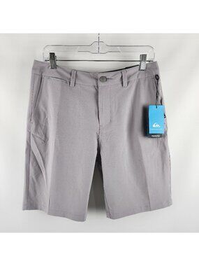 Quiksilver Shorts Men (30x9) Gray Amphibian Dry Flight 4-Way Stretch Short NWT